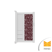 Portillon Design BRUYERE BICOLORE<br> Blanc / Anthracite